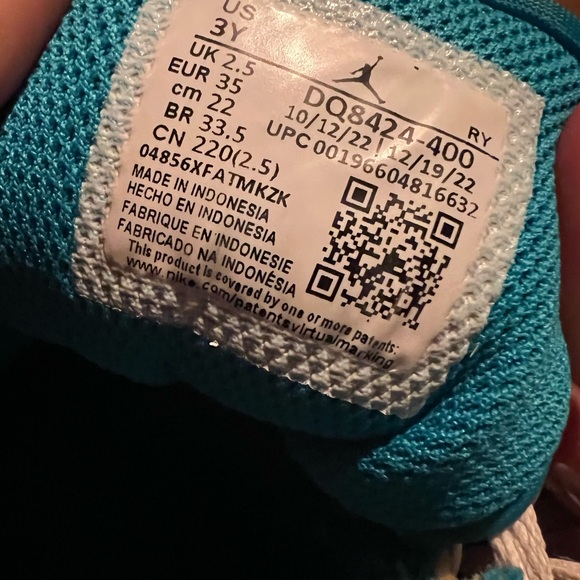 Nike Air Jordan 1 aquatone GS, kids 3 - Picture 5 of 11